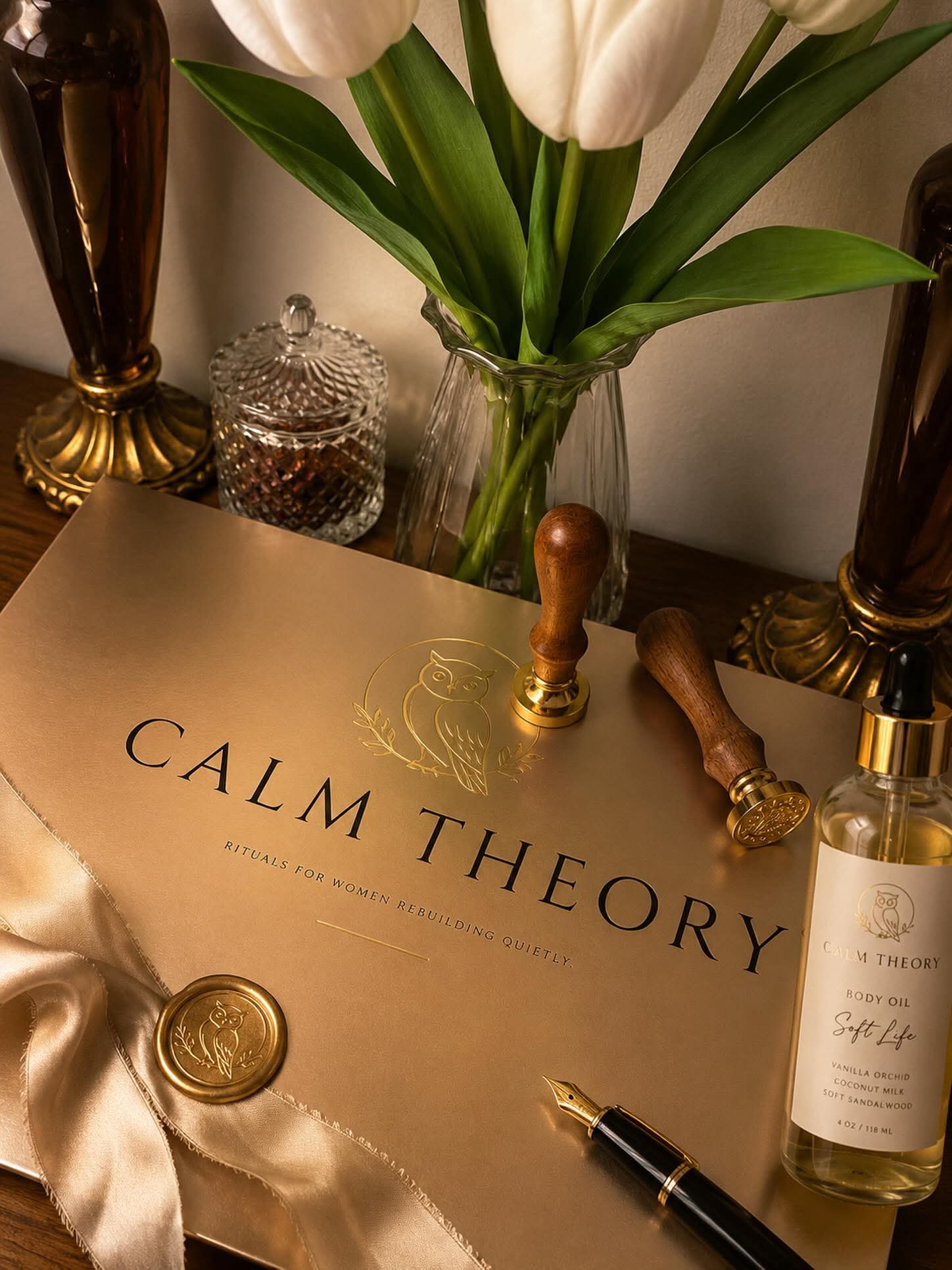 Calm Theory brand details and Soft Life body oil